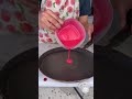 Hot Pink Crepe in the making!