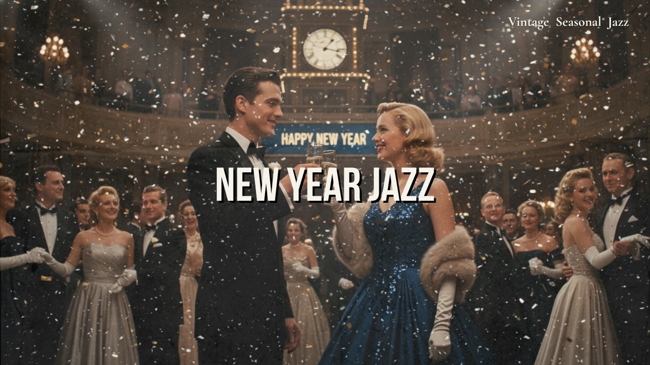 New Year Jazz 2026 🎷 | Vintage 1940s–1960s Party Music for a Cozy Midnight Countdown