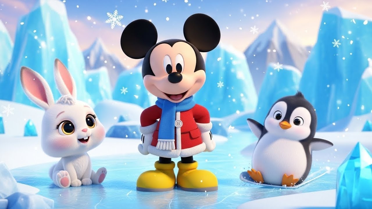 Mickey Mouse Helps the Lost Rabbit and Penguin 🐰🐧 | Ice Land Adventure for Kids