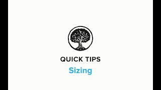 Quick Tip #27: How do I size my elements?