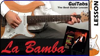 Vignette de la vidéo "How to play LA BAMBA 🎸 - Los Lobos / GUITAR Lesson 🎸 / GuiTabs N°158 A"