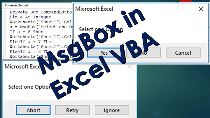 Excel VBA Msgbox with Yes, No, Cancel button - Pop-up Message in VBAFile conversion15