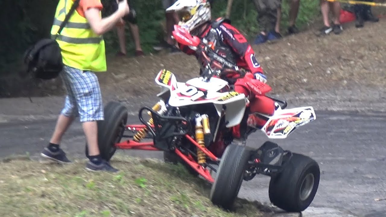 CRAZY Quad Going SIDEWAYS on Hillclimb + CLOSE CALL?! YouTube