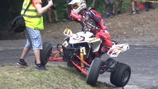 CRAZY Quad Going SIDEWAYS on Hillclimb + CLOSE CALL?!