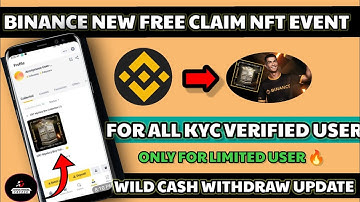Binance claim free Nft | Binance claim free cr7 nft | Binance new event | Wildcash withdraw update