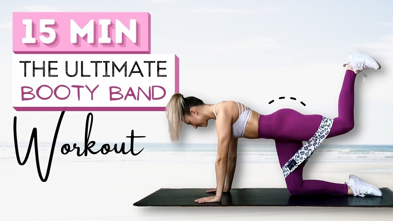 15 min ULTIMATE BOOTY BAND WORKOUT, Grow Your Glutes