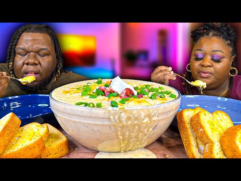 Highly Requested Loaded Potato Soup Recipe!!! | Hashtag The Cannons | Mukbang Eating Show