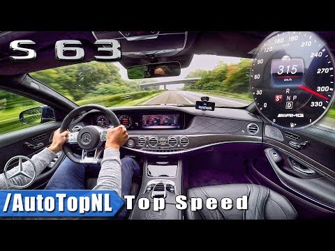 315km/h Mercedes-AMG S63 4Matic+ AUTOBAHN TOP SPEED By AutoTopNL