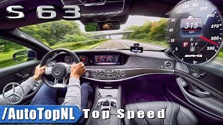 315km/h Mercedes-AMG S63 4Matic+ AUTOBAHN TOP SPEED by AutoTopNL