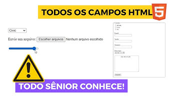 Aprenda CAMPOS de FORMULÁRIO na prática - HTML Inputs