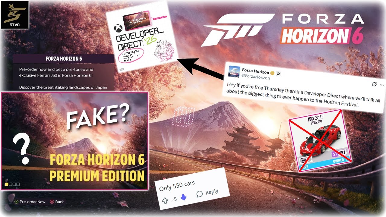 addressing the Forza Horizon 6 LEAKS...