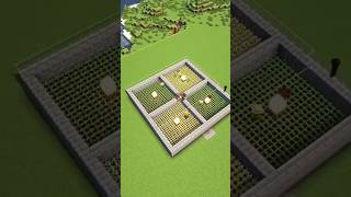 Minecraft Starter Crop Farm (Best Design!) #shorts