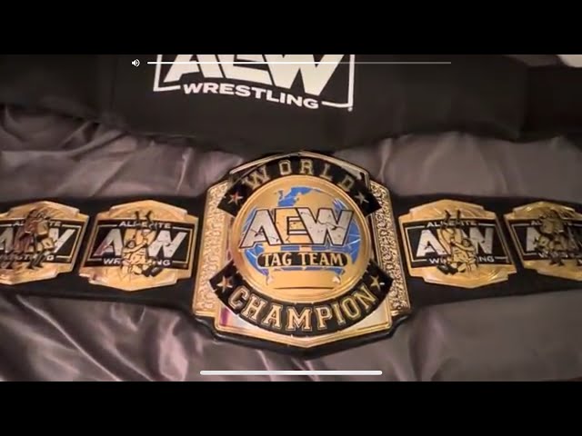 AEW WORLD TAG TEAM CHAMPIONSHIP REPLICA TITLE UNBOXING #SHOPAEW