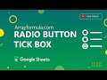 Membuat Tick Box di Google Sheets Hanya Bisa Satu Pilihan