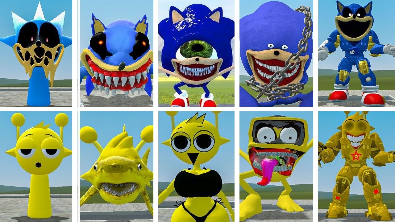 EVOLUTION OF ALL NEW SONIC MECHATITAN FAMILY VS ALL SPRUNKI SIMON MECHATITAN ? in Garrysmod!,...