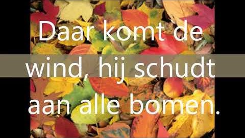 herfst is weer gekomen met tekst