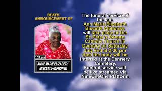 Anne Marie Elizabeth Biscette Alphonse short