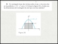 Optimización 2: Area maxima de un rectangulo inscrito en una parabola