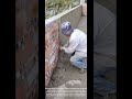 ⚡️🧱 Hand Trowel Mastery: Applying Flawless Smooth Plaster On A Brick Wall! #Shorts