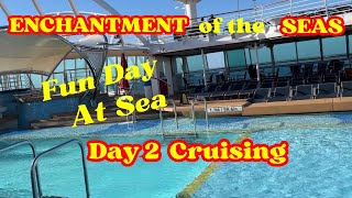 Royal Caribbean Enchantment of the Seas/What to do on a Sea Day????/Fun Day at Sea/Day 2/Dec 2023