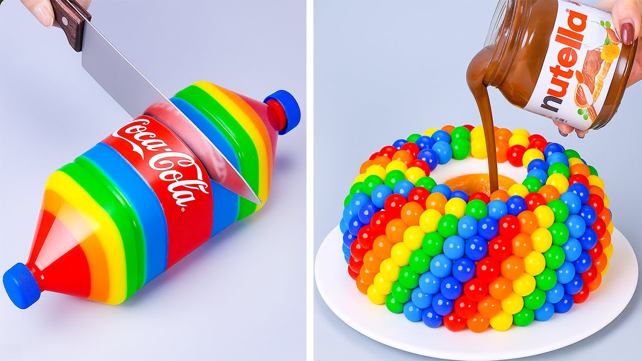 Oddly Satisfying Cake Video | Smooth Pours, Color Swirls & Addictive Sweet Triggers 🍫🎂