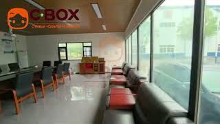 2 Story Glass Wall Container Office