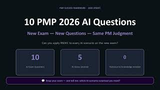 10 PMP 2026 AI Questions — Can You Apply RSDEC to Every Scenario