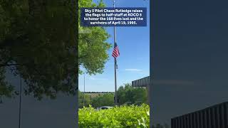Sky 5 Pilot Chase Rutledge raises flags to honor OKC bombing victims, survivors