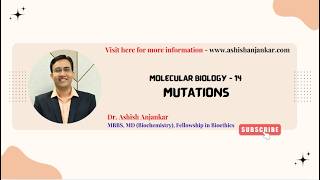 Molecular Biology - 14 - Mutations