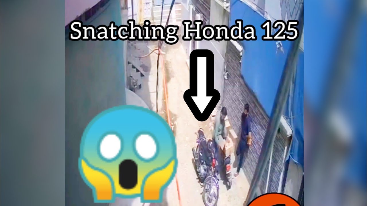 snatching Honda 125 in new Karachi bike bike snatching - YouTube