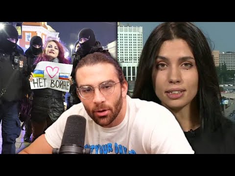 Thumbnail for HasanAbi reacts to Protests erupting across Russia and Nadya on CNN