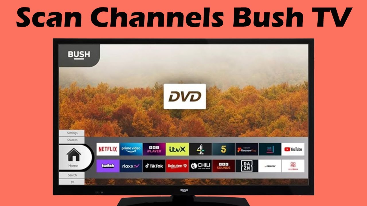 How do i scan for channels on my Bush Tivo TV UK - YouTube