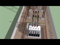 3d animation of 3311kv substation outdoor section
