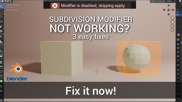 Subdivision Modifier Not Working? 