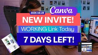 Canva Pro Team Invite Link 2026 🚨 (NEW METHOD) Only 7 Days Left! ⏳