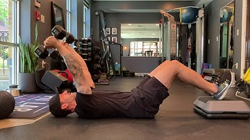 Hooklying Dumbbell Skull-Crusher