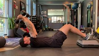 Hooklying Dumbbell Skull-Crusher