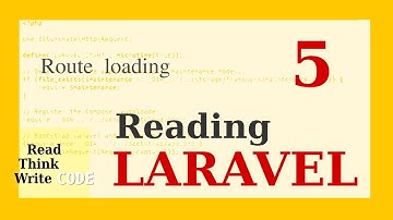 Reading Laravel - 5 (Route loading)