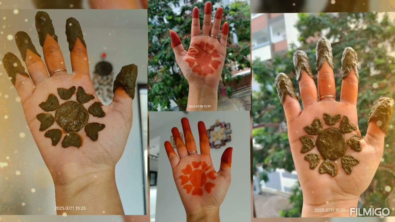 ఆషాఢమాసం లో గోరింటాకు ఎందుకు పెట్టుకోవాలి? Simple Gorintaku Design with Ear bird and Agarbati stick🌿