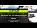 Fix Forza Horizon 6 Error Code E:0-e9 Load Failed An Error Occurred While Trying To Load Save Data