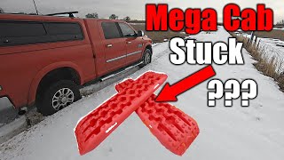 Ram Maga Cab Stuck In The Snow | Xbull Traction Boards To The Rescue?? | MIKE HUNTS |