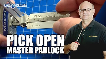 Pick Open Master Padlock with Lishi Tool  #Shorts