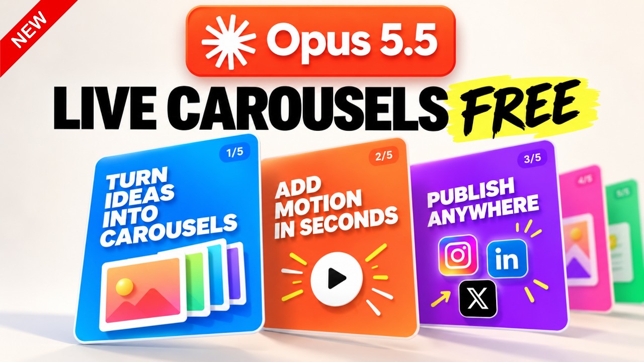 How to Make VIRAL Live Carousels with Opus 5.5 ($0)