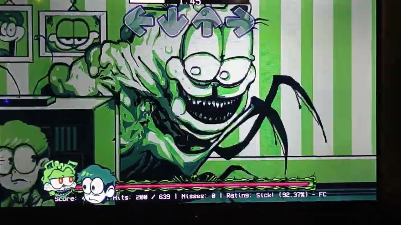 Прохождение Friday Night Funkin VS Gorefield v2, песня 