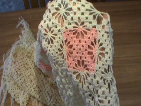 1 2 COMO TEJER CUADRO ARAÑAS 2 CAPA, PONCHO, CHALINA CROCHET - YouTube