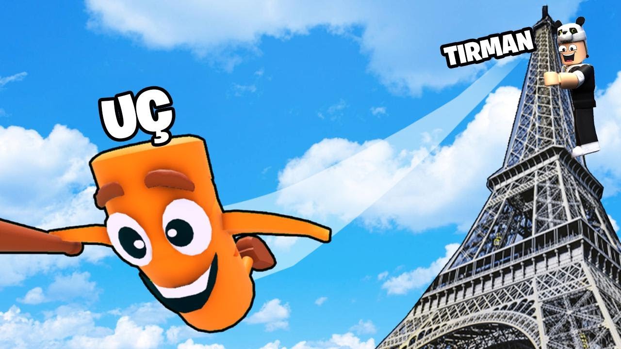 Yüksek Kuleye Tırman ve Sonra Havada Süzül! Tung Tung Aldım - Roblox