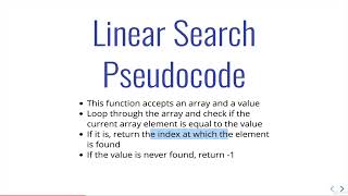 Information 44  Linear Search Solution Guide