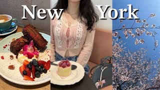 NY Vlog, Brunch Spot, Cherry Blossom, New French Bakery, น้ำดีท็อกซ์, นิทรรศการพิเศษ