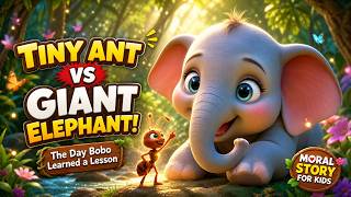 How a Tiny Ant Stopped a Giant Elephant🐜🐘,English moral stories [bedtime story]