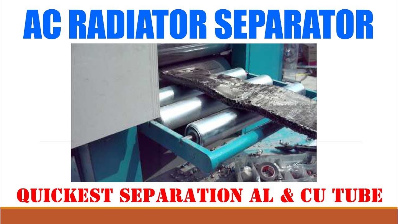 Radiator Recycling RW 828 visit YouTube